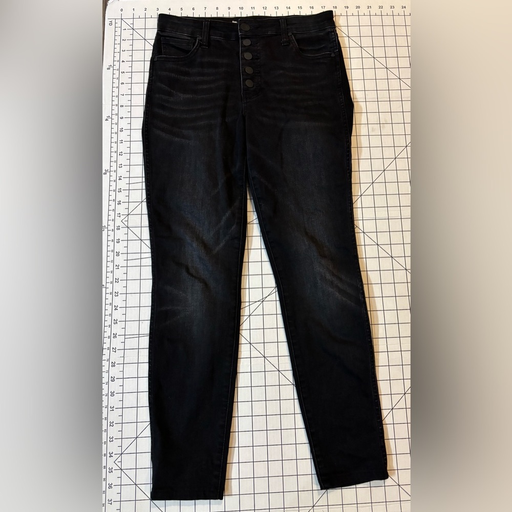 Kut From The Kloth Women’s Size 4 Black MIA High Rise‎ Fab Ab Skinny Jeans
